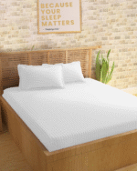 Sleeping Owls Colors210TC 100% Cotton Stripe 1N Super King Bedsheet with 2N Pillow Covers