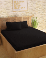 Sleeping Owls Colors210TC Soft 100% Cotton Stripe 1N Super King Bedsheet with 2N Pillow Covers