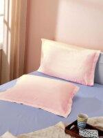 Sleeping Owls 100% Soft Cotton Solids 210TC Plain Set of 2 Pillow Covers