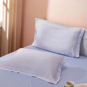 Sleeping Owls 100% Soft Cotton Solids 210TC Plain Set of 2 Pillow Covers