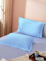 Sleeping Owls 100% Soft Cotton Solids 210TC Plain Set of 2 Pillow Covers