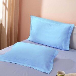 Sleeping Owls 100% Soft Cotton Solids 210TC Plain Set of 2 Pillow Covers