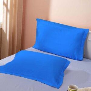 Sleeping Owls 100% Soft Cotton Solids 210TC Plain Set of 2 Pillow Covers