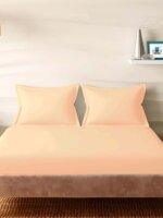 Sleeping Owls Solids 210TC 100% Cotton soft plain Bedsheet