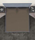 Sleeping Owls Solids Finest 300TC 100% Plain Cotton Super King Bedsheet with 2 pillow Covers