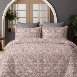 Sleeping Owls Satiny Twill Weave 188TC 100% Soft Cotton Printed 1 Super King Bedsheet with 2 Pillow Covers