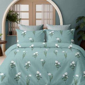 Sleeping Owls Satiny Twill Weave 188TC 100% Soft Cotton Printed 1 Super King Bedsheet with 2 Pillow Covers