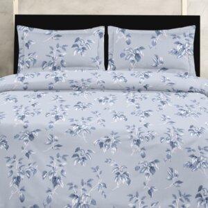 Sleeping Owls Because your sleep matters Perkale 210TC 100% Cotton Printed 1N Doublee Bedsheet with 2N Pillow Covers
