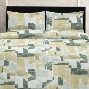 Sleeping Owls Because your sleep matters Perkale 210TC 100% Cotton Printed 1N Doublee Bedsheet with 2N Pillow Covers