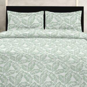 Sleeping Owls Because your sleep matters Perkale 210TC 100% Cotton Printed 1N Doublee Bedsheet with 2N Pillow Covers