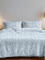 Sleeping Owls Allure 144TC 100% Soft Cotton Printed 1 Double Bedsheet with 2 Pillow Covers