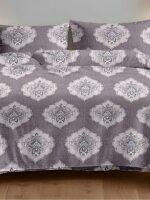 Sleeping Owls Allure 144TC 100% Soft Cotton Printed 1 Double Bedsheet with 2 Pillow Covers