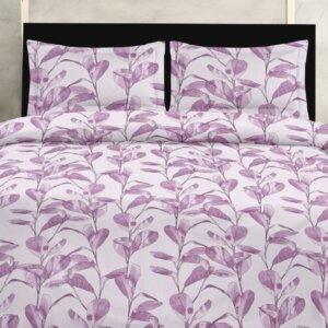 Sleeping Owls Because your sleep matters Perkale 210TC 100% Cotton Printed 1N Doublee Bedsheet with 2N Pillow Covers