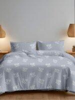 Sleeping Owls Allure 144TC 100% Soft Cotton Printed 1 Double Bedsheet with 2 Pillow Covers
