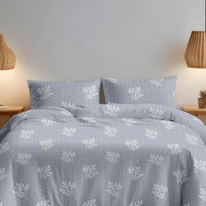 Sleeping Owls Allure 144TC 100% Soft Cotton Printed 1 Double Bedsheet with 2 Pillow Covers