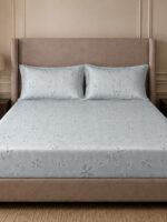 Sleeping Owls 100% Soft Mercerized Cotton Printed Elegance 300TC Super King Bedsheet With 2 Pillow Covers