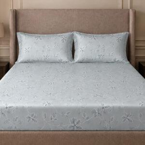 Sleeping Owls 100% Soft Mercerized Cotton Printed Elegance 300TC Super King Bedsheet With 2 Pillow Covers