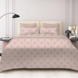 Sleeping Owls 100% Soft Mercerized Cotton Printed Imperial Grace 300TC Super King Bedsheet With 2 Pillow Covers