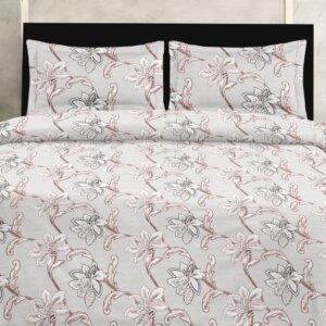 Sleeping Owls Satiny Twill Weave 188TC 100% Soft Cotton Printed 1 Super King Bedsheet with 2 Pillow Covers