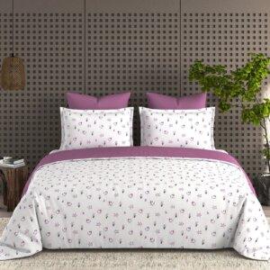 Sleeping Owls 100% Soft Cotton Allure Emperor 210TC Super King Bedsheet With 2 Pillow Covers