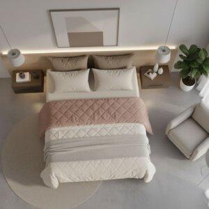 Sleeping Owls Ultra Soft Luxurious Warmth with No Heavy Weight Fluffy Micro Solid Plain Reversible Comforter