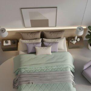 Sleeping Owls 100% Soft Cotton Microfiber Filling Reversible Solid Comforter