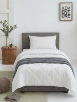 Sleeping Owls 100% Soft Cotton Microfiber Filling Solid Plain Comforter