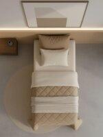 Sleeping Owls 100% Soft Cotton Microfiber Filling Reversible Solid Comforter