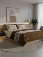 Sleeping Owls Ultra Soft Luxurious Warmth with No Heavy Weight Fluffy Micro Solid Plain Reversible Comforter