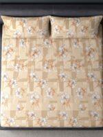 Sleeping Owls 100% Soft Cotton Allure Emperor 210TC Super King Bedsheet With 2 Pillow Covers