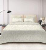 Sleeping Owls 100% Soft Mercerized Cotton Printed Imperial Grace 300TC Super King Bedsheet With 2 Pillow Covers