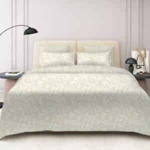 Sleeping Owls 100% Soft Mercerized Cotton Printed Imperial Grace 300TC Super King Bedsheet With 2 Pillow Covers