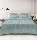 Sleeping Owls 100% Soft Mercerized Cotton Printed Imperial Grace 300TC Super King Bedsheet With 2 Pillow Covers