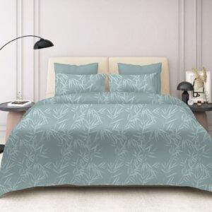 Sleeping Owls 100% Soft Mercerized Cotton Printed Imperial Grace 300TC Super King Bedsheet With 2 Pillow Covers