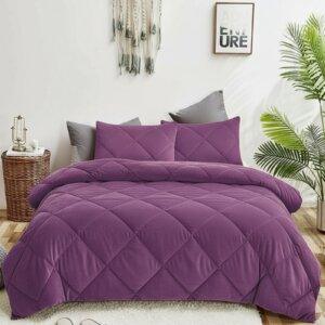 Sleeping Owls 100% Cotton Soft Solid plain Comforter Set 150/400 GSM