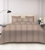 Sleeping Owls 100% Soft Mercerized Cotton Printed Imperial Grace 300TC Super King Bedsheet With 2 Pillow Covers