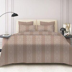 Sleeping Owls 100% Soft Mercerized Cotton Printed Imperial Grace 300TC Super King Bedsheet With 2 Pillow Covers