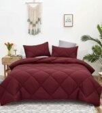 Sleeping Owls 100% Cotton Soft Solid plain Comforter Set 150/400 GSM