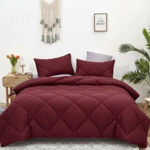 Sleeping Owls 100% Cotton Soft Solid plain Comforter Set 150/400 GSM