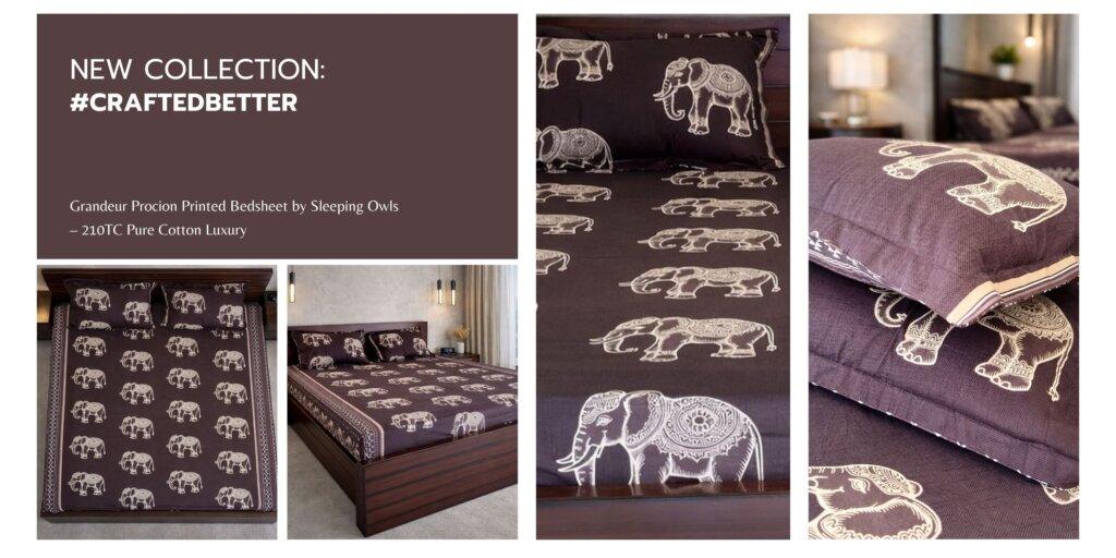 Sleeping owls is crafted to bring elegance, comfort, and durability into your bedroom. Made from 210 thread count pure cotton