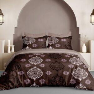 Sleeping Owls Grandeur Printed 210TC 100% Soft Cotton Printed 1 Super King Bedsheet with 2 Pillow Covers
