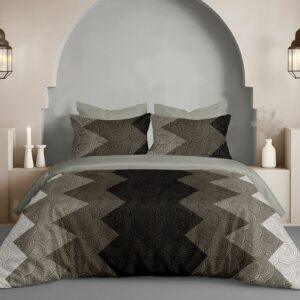 Sleeping Owls Grandeur Printed 210TC 100% Soft Cotton Printed 1 Super King Bedsheet with 2 Pillow Covers