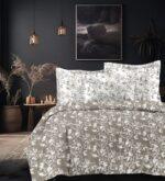 Sleeping Owls VBC Printed 300TC 100% Soft Cotton Printed 1 Super King Bedsheet with 2 Coordinate Pillow Covers