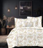 Sleeping Owls VBC Printed 300TC 100% Soft Cotton Printed 1 Super King Bedsheet with 2 Coordinate Pillow Covers