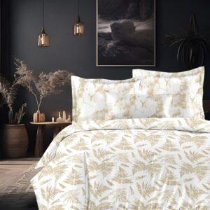 Sleeping Owls VBC Printed 300TC 100% Soft Cotton Printed 1 Super King Bedsheet with 2 Coordinate Pillow Covers