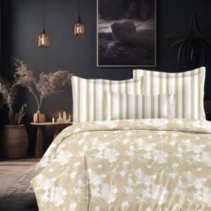 Sleeping Owls VBC Printed 300TC 100% Soft Cotton Printed 1 Super King Bedsheet with 2 Coordinate Pillow Covers