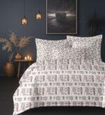 Sleeping Owls VBC Printed 300TC 100% Soft Cotton Printed 1 Super King Bedsheet with 2 Coordinate Pillow Covers