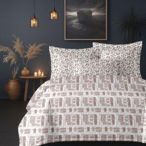 Sleeping Owls VBC Printed 300TC 100% Soft Cotton Printed 1 Super King Bedsheet with 2 Coordinate Pillow Covers