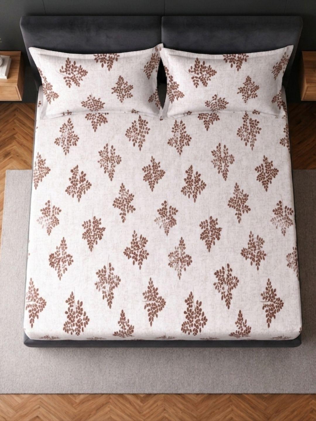 Sleeping Owls 100% Soft Cotton Allure Emperor 210TC Super King Bedsheet With 2 Pillow Covers Sleeping Owls 100% Soft Cotton Allure Emperor 210TC Super King Bedsheet With 2 Pillow Covers