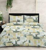 Sleeping Owls Perkale 210TC 100% Soft Cotton Printed 1 Super King Bedsheet with 2 Pillow Covers